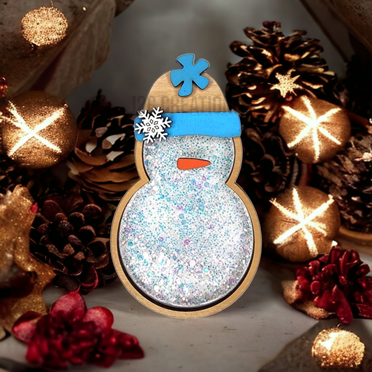 Snowman Shaker Christmas Ornament