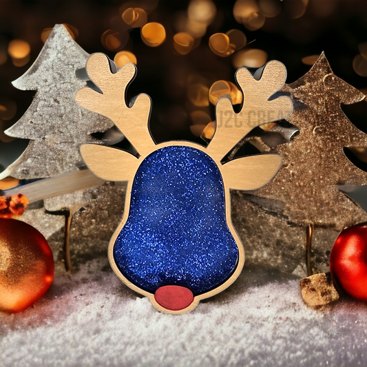 Reindeer Shaker Christmas Ornament