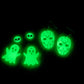 Glow in the dark earrings - skulls, ghosts, and hockey mask