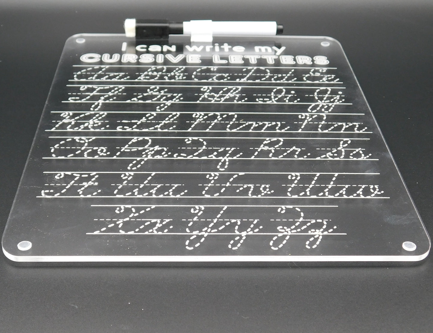 'I Can Write My Cursive Letters' Reusable Tracing Board - Upper/Lower Case Cursive Alphabet